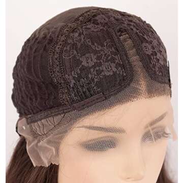 vedar Platinum Blonde Hair Short Curly Lace Front Wigs for Women, Ombre Brown Light Blonde Synthetic Wigs Wob Wigs 12 inch VEDAR-031-12