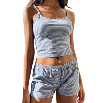 Yuemengxuan Women Y2K Two Piece Set - Stylish & Comfy Loungewear