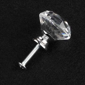 Attom Tech 12 PCS Crystal Drawer Pulls for Home Decor