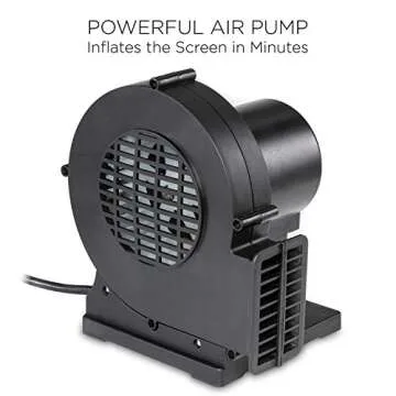 KODAK Inflatable Outdoor Projector Screen | 14.5 Feet, Blow-Up Screen for Movies, TV, Sports Games & More | Includes Air Pump, Storage Carry Case, Stakes, Repair Patches