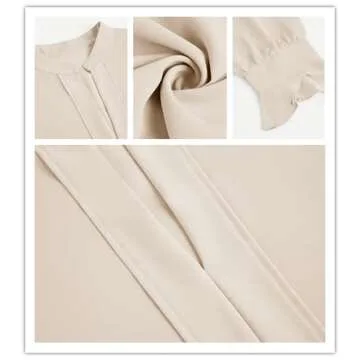 Valphsio Women's Flared Sleeves Blouse for Casual Elegance