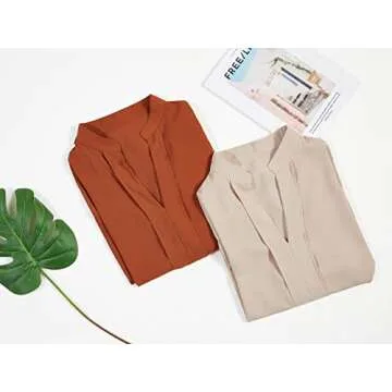 Valphsio Women's Flared Sleeves Blouse for Casual Elegance