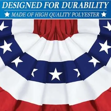 4 Pack USA Bunting Flags - 3x6 FT Patriotic Décor