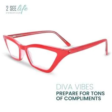 Stylish Cat Eye Reading Glasses for Women - Trendy and Comfortable