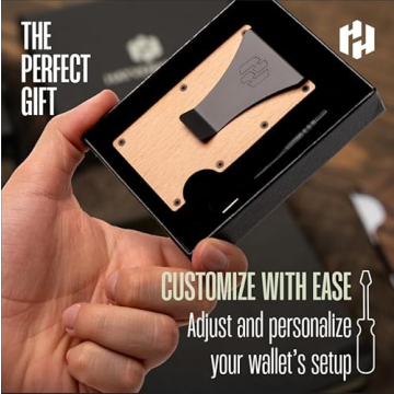 Slim RFID Blocking Beech Wood Wallet for Men