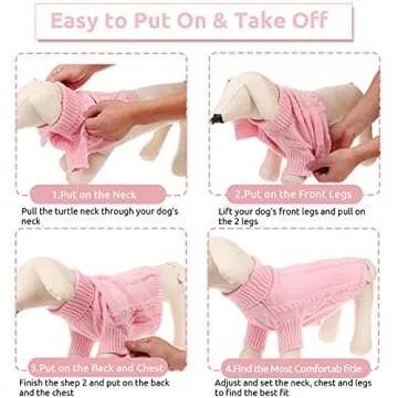 Queenmore Small Dog Pullover Sweater for Winter Comfort