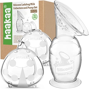 Haakaa Manual Breast Pump & Ladybug Collector Combo – Comfort & Convenience for Breastfeeding Moms