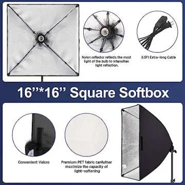 Skytex Softbox Lighting Kit for Photography and Video