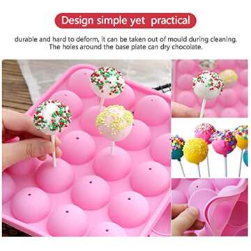 Buy AKINGSHOP 20-Cavity Silicone Cake Pop Mold Set