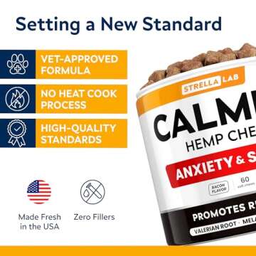 Hemp Calming Chews for Dogs - Stress Relief & Sleep Aid
