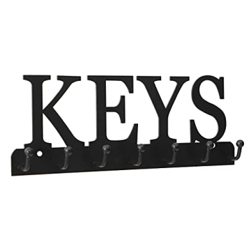 Lixgifts Decorative Wall Key Holder with 7 Hooks
