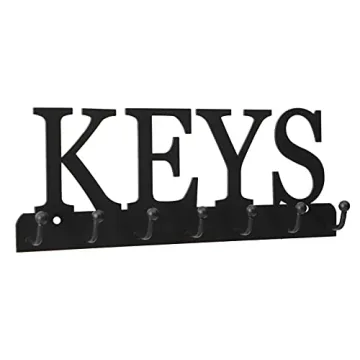 Lixgifts Decorative Wall Key Holder with 7 Hooks