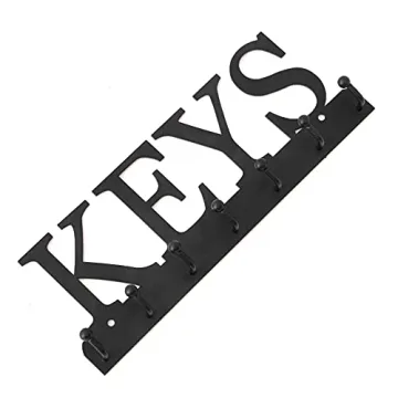 Lixgifts Decorative Wall Key Holder with 7 Hooks