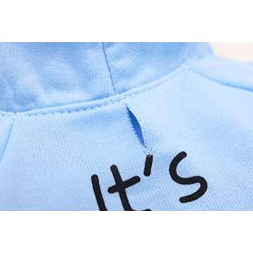 Cozy Boy Dog Fleece Hoodies for Small Medium Dogs - Blue