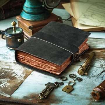 Leather Village Vintage Journal - 200 Pages of Handmade Paper