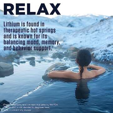 KAL Lithium Orotate Dropins, Chelated | Mood & Relaxation Support | Natural Lemon Lime Flavor | 2oz, Approx. 60 Serv.