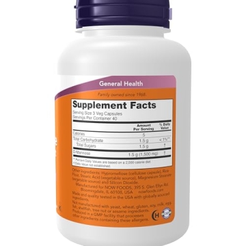 NOW Foods D-Mannose 500 mg, Supports Healthy Urinary Tract