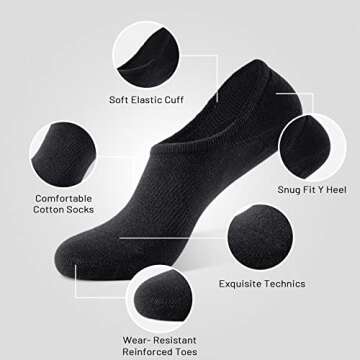 IDEGG No Show Socks Men Low Cut for Athletic and Casual Use