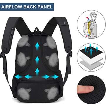 Tzowla Laptop Backpack - Anti-Theft & USB Charging for All