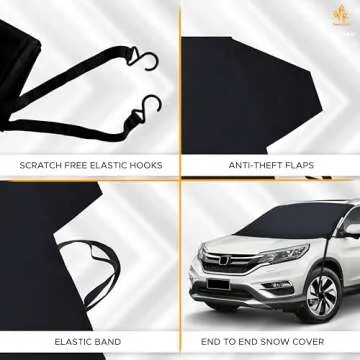 EcoNour Windshield Cover for Ice and Snow All Weather Protection