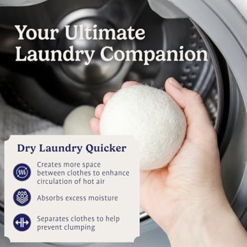 Handy Laundry Wool Dryer Balls for Eco-Friendly Drying