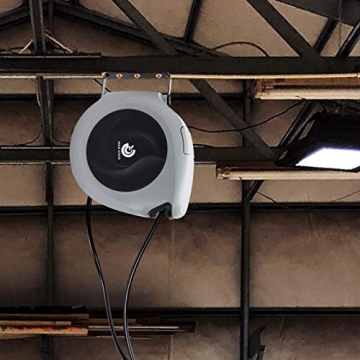 Air Hose Reel Retractable 3/8 in x 50 ft Heavy Duty Hose