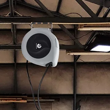 Air Hose Reel Retractable 3/8 in x 50 ft Heavy Duty Hose