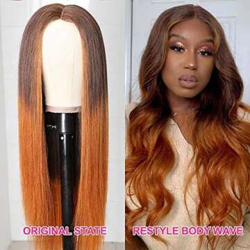 UNICE Straight Bye Bye Knots Wig Pre Bleached Invisible Knots 7x5 Lace Front Wigs Human Hair Wear and Go Glueless Human Hair Wig Pre Plucked Pre Cut lace Natural Hairline 180% Density