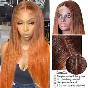 UNICE Straight Bye Bye Knots Wig Pre Bleached Invisible Knots 7x5 Lace Front Wigs Human Hair Wear and Go Glueless Human Hair Wig Pre Plucked Pre Cut lace Natural Hairline 180% Density
