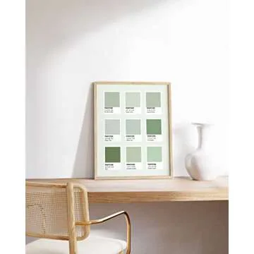 HAUS AND HUES Sage Green Room Decor Aesthetic - By Green Wall Decor Dorm Room Wall Decor Sage Green Wall Decor Aesthetic Posters for Bedroom Green Wall Art Dark Green Room Decor UNFRAMED 12 x 16