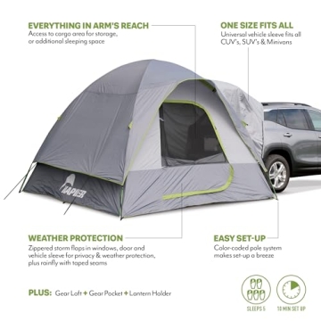 Napier Backroadz SUV Tent - Spacious Vehicle Camping Tent