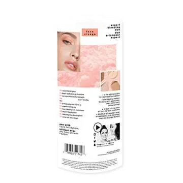 Real Techniques Expert Blending Duo: Miracle Complexion Sponge Makeup Beauty Blender Sponge with Smooth Applicator Makeup Tool, Set of 2