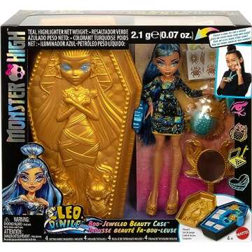 Monster High Cleo De Nile Glam Case Doll & Beauty Kit