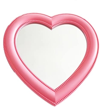Yesok Pink Heart Makeup Mirror - Durable & Versatile