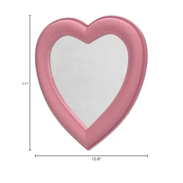 Yesok Pink Heart Makeup Mirror - Durable & Versatile
