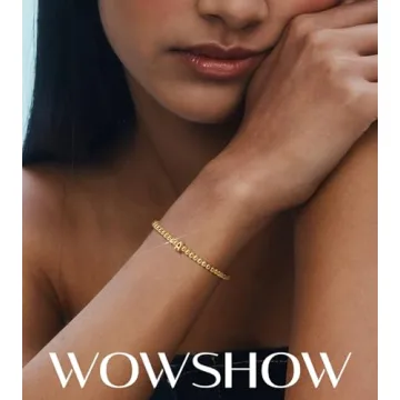 Wowshow Gold Initial Bracelet 18K Gold Plated Jewelry Gifts