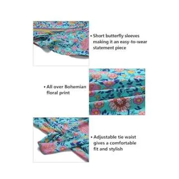 ZESICA Floral Printed Beach Maxi Dress for Summer Style