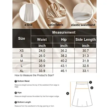 Elegant Zeagoo Christmas Skirts for Women in Silk