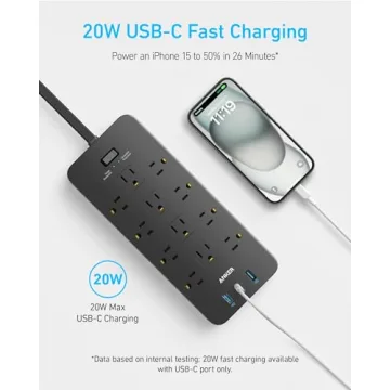 Anker 12 Outlets Surge Protector with USB Charging