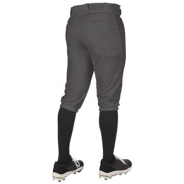 CHAMPRO Boys' Standard Triple Crown 2.0 Baseball Knickers, Graphite