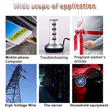 Paddsun LED EMF Meter Magnetic Field Detector Ghost Hunting Paranormal Equipment Tool Tester Portable Counter