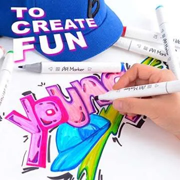 ParKoo 48-Color Alcohol Markers Set for Artists