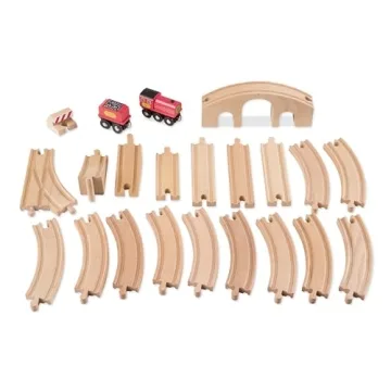 Melissa & Doug Classic Wooden Figure Eight Train Set