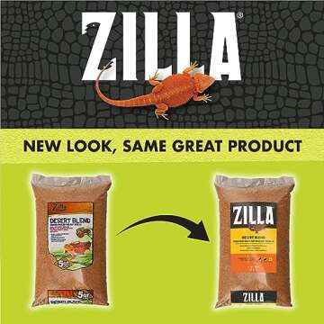 Zilla Pet Reptile Terrarium Substrate Bedding, Walnut Desert Blend, for Bearded Dragons, Monitors, S...