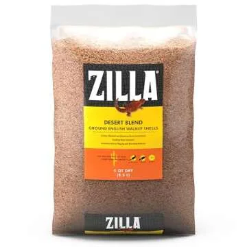 Zilla Pet Reptile Terrarium Substrate Bedding, Walnut Desert Blend, for Bearded Dragons, Monitors, Skinks and Uromastyx, 5 Quart