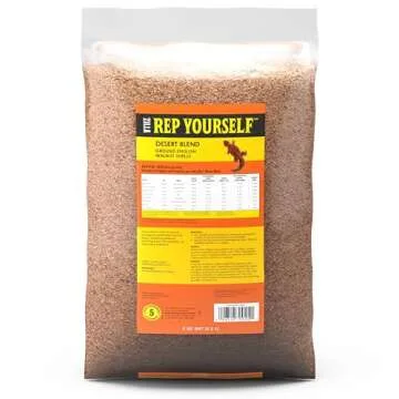 Zilla Pet Reptile Terrarium Substrate Bedding, Walnut Desert Blend, for Bearded Dragons, Monitors, Skinks and Uromastyx, 5 Quart