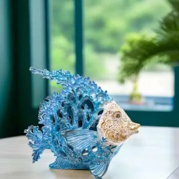 VVGIFTS Coral Reef Angelfish Sculpture Home Decor