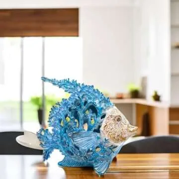 VVGIFTS Coral Reef Angelfish Sculpture Home Decor