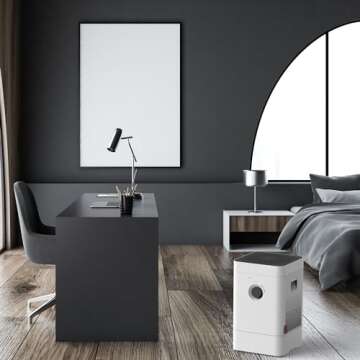 Boneco H300 HYBRID Dual Action Super Quiet Humidifier and Air Purifier with High Capacity Filter and Multi Settings Including Baby and Sleep Modes