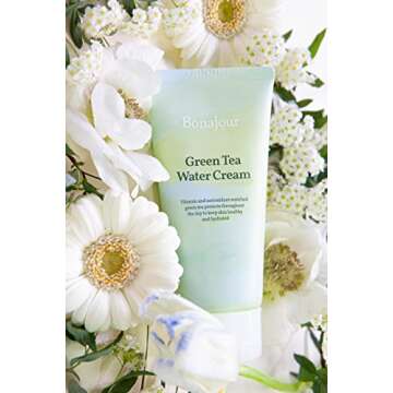 BONAJOUR] Green Tea Water Bomb Vegan Moisturizing Facial Gel Cream for sensitive skin - Daily hydrating Moisturizer 3.38 Fl. oz -